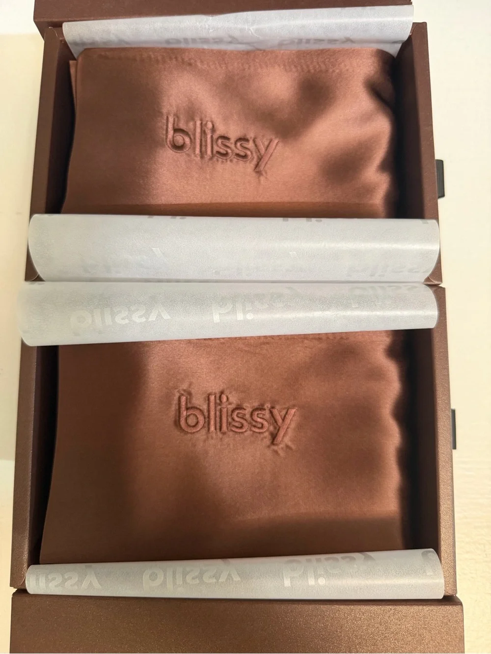 Blissy Brown Standard Size pillow case - Brand New